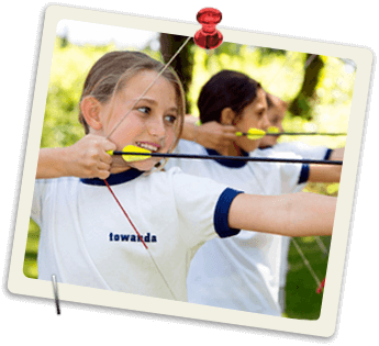 girls shooting archery